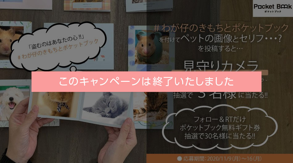 ポケットブック「大切な思い出を写真に残そう」キャンペーン
